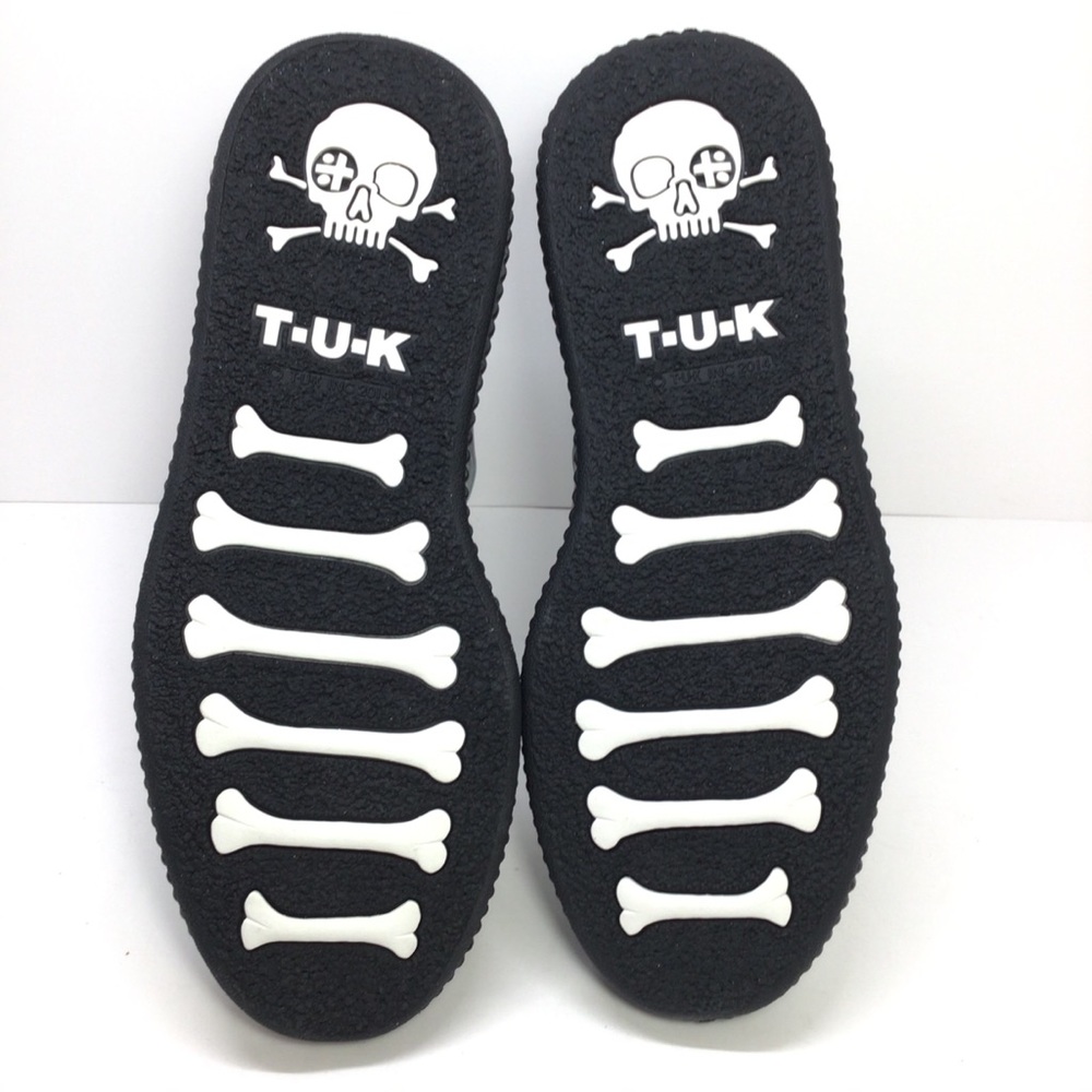 Sold! TUK Womens Silver Gladiator Creeper Shoes 8 - Picture 7 of 9